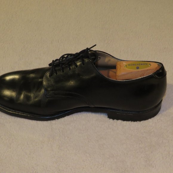 DJ Leavenworth 1970 Vietnam Era Black Leather Dress Shoes 9.5R main image 8